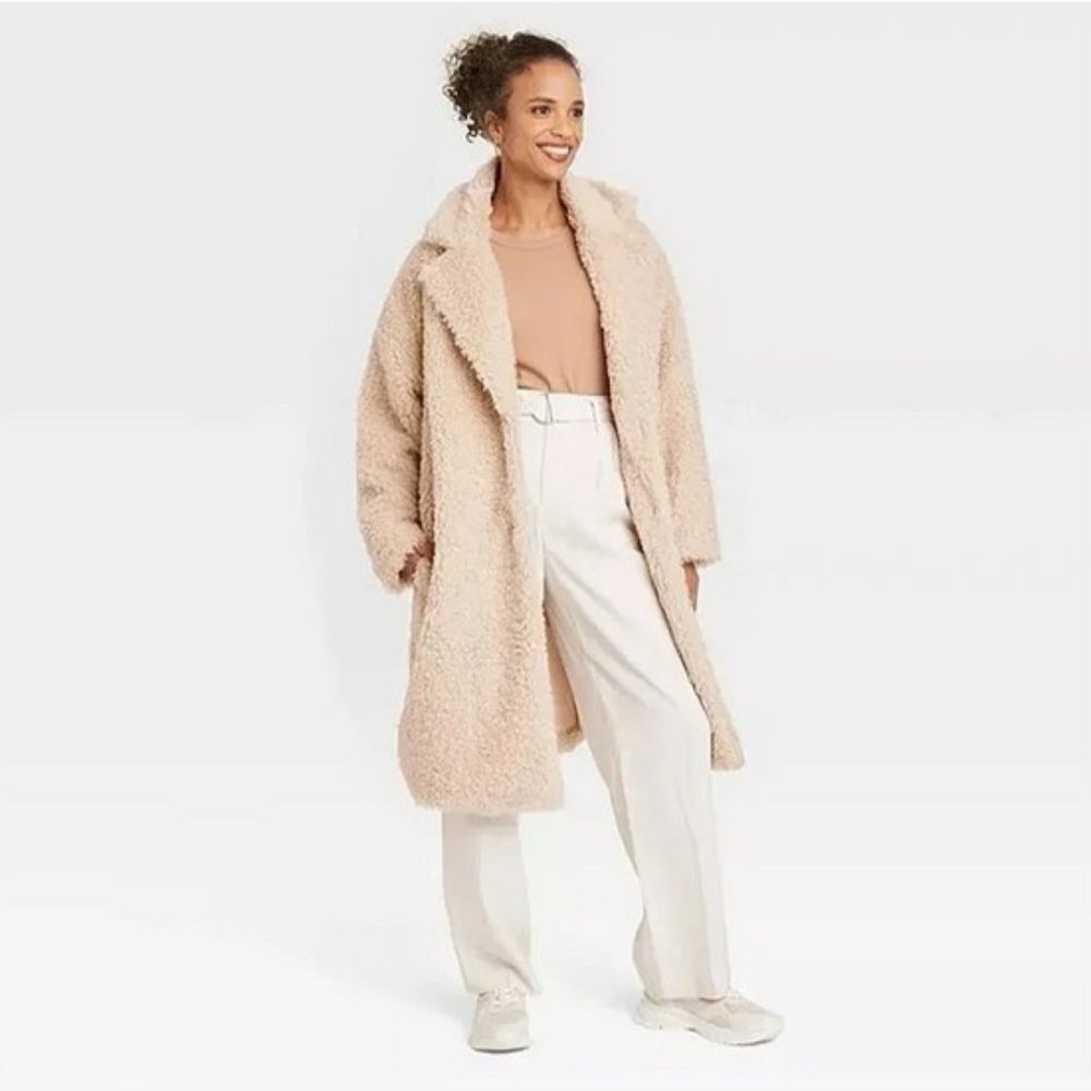 A New Day - Curly Faux Fur Coat